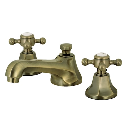 KS4463BX 8 Widespread Bathroom Faucet, Antique Brass